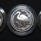 RUSSIA 3 X 1 RUBLE 1995 SILVER PROOF IN CAPSULE RED BOOK RARE COINS