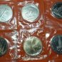 RUSSIA USSR 1 RUBLE 6 COIN SET OLIMPIC MOSCOW 1980 UNC MINT OGP