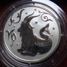 RUSSIA 2 RUBLE 2005 SILVER PROOF CAPRICORN IN CAPSULE RARE COIN