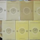 RUSSIA 7 MINT COIN SETS 1974 - 1991 VERY RARE @@@ LOOK IN SIDE @@@