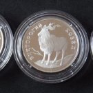 RUSSIA 3 X 1 RUBLE 1993 SILVER PROOF IN CAPSULE RED BOOK RARE COINS