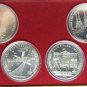 RUSSIA USSR 1 RUBLE 6 COIN SET OLIMPIC MOSCOW 1980 UNC MINT BOX COA FREE SHIP