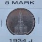 GERMANY 2 PFENNIG COIN 1939 A FROM NAZI THIRD REICH TIME RRARE