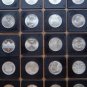 GERMANY 20 SILVER COIN LOT 5 MARKS 1966 - 1977 BU UNC RARE IN CAPSULES.