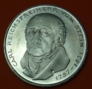 GERMANY 5 MARK UNC CuNi COIN 1981 CARL STEIN