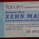 GERMANY 10 MARK DDR  FORUM CHECK BANKNOTE 1979  UNC CONDITION XRARE NR