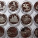 RUSSIA 5 RUBLES 1988 - 1991 12 COIN LOT PROOF IN CAPSULE RARE COMPLETE SET