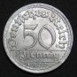 GERMANY 50 PFENNIG ALU COIN 1920 A WEIMAR TIME RARE COIN aUNC