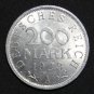 GERMANY 200 MARK ALU COIN 1923 A WEIMAR TIME RARE COIN aUNC