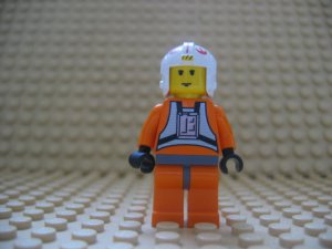 ~LEGO Star Wars Minifigure Luke as Rebel Pilot X-Wing 7140 1999