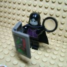 ~LEGO Harry Potter Minifigure ~ Glow Face ~ CUSTOM Professor Snape ~ Book & Magnifying Glass