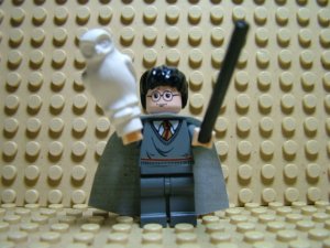 ~LEGO Harry Potter Minifigure ~ Harry Hedwig Cape Wand ~