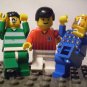 1010] LEGO Minifigure ~ Three Soccer Players ~ Sports City Town