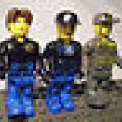 1018] LEGO Town City Minifigure ~ Three Technic Figures ~ 2" Tall