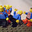 836] LEGO Minifigures Lot of 4 ~ Train Conductor Driver ~ Men