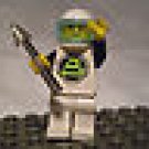 924] LEGO Space Minifigure ~ BlackTron ~ Mars Alien with Helmet and Silver Spear