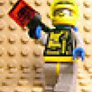 [922] LEGO Space Minifigure ~ Unitron Chief ~ Roboforce Rare Printed Helmet