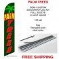 PALM TREES SALE flag kit full sleeve swooper flag banner 15ft tall restaurant