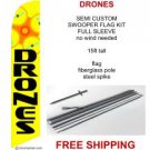 DRONES SALE flag kit full sleeve swooper flag banner 15ft tall