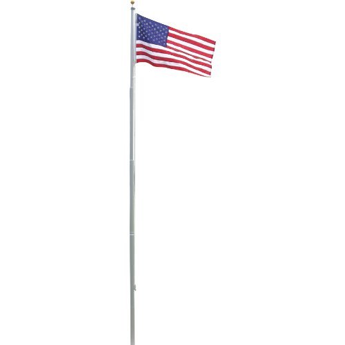 25 ft tall sectional aluminum flag pole with free US flag