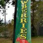 Strawberries green flag kit full sleeve swooper flag banner 15ft tall