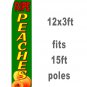 RIPE PEACHES Full Sleeve Advertising Banner Feather Swooper Flutter Flag