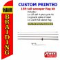 HAIR BRAIDING flag kit full sleeve swooper flag banner 15ft tall red yellow black