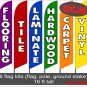 FLOORING BUSINESS Banner Feather Swooper Flutter Flag KITS