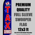 TAX SERVICE Full Sleeve  Advertising Banner Feather Swooper Flutter Flag