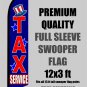 TAX SERVICE Full Sleeve Advertising Banner Feather Swooper Flutter Flag
