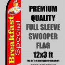 BREAKFAST SPECIAL Full Sleeve  Advertising Banner Feather Swooper Flutter Flag