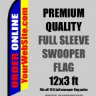 ORDER ONLINE with your web address Full Sleeve  Advertising Banner Feather Swooper Flutter Flag