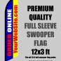 ORDER ONLINE with your web address Full Sleeve Advertising Banner Feather Swooper Flutter Flag