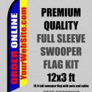 ORDER ONLINE with your web address Advertising Banner Feather Swooper Flutter Flag KIT