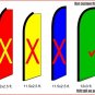 Premium quality CUSTOM print swooper feather flag banner sign