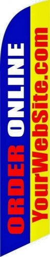 ORDER ONLINE printed with your web address 15 ft tall  Swooper Flag Banner KIT