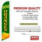 FRESH ORANGES 15 ft tall  Feather Swooper Flag Banner KIT