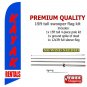 KAYAK RENTALS 15 ft tall  Feather Swooper Flag Banner KIT