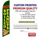 FRESH BOILED PEANUTS  15 ft tall  Feather Swooper Flag Banner KIT