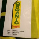 Organic produce Full Sleeve  Advertising Banner Feather Swooper Flutter Flag