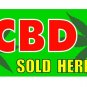 CBD SOLD HERE FLAG 3x5ft with turn FLAG to BANNER kit