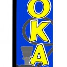 HOOKAH CUPS 15 ft tall  Feather Swooper Flag Banner KIT