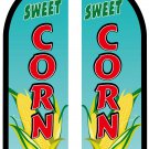 SWEET CORN DOUBLE SIDED 8 ft tall Feather Swooper Flutter Flag banner KIT