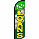 EASY LOANS Flag Flutter Feather Banner Swooper Windless LARGE