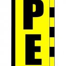 OPEN FLUORESCENT Feather Swooper Flutter Flag  vertical banner WINDLESS