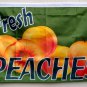FRESH PEACHES FLAG 2x3ft flag, vertical banner
