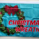 CHRISTMAS WREATHS  FLAG 2x3ft flag, vertical banner