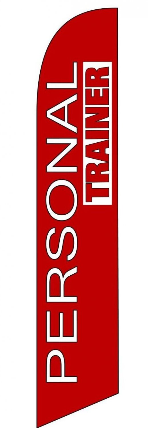 PERSONAL TRAINER SWOOPER FEATHER FLAG BANNER SIGN 5539
