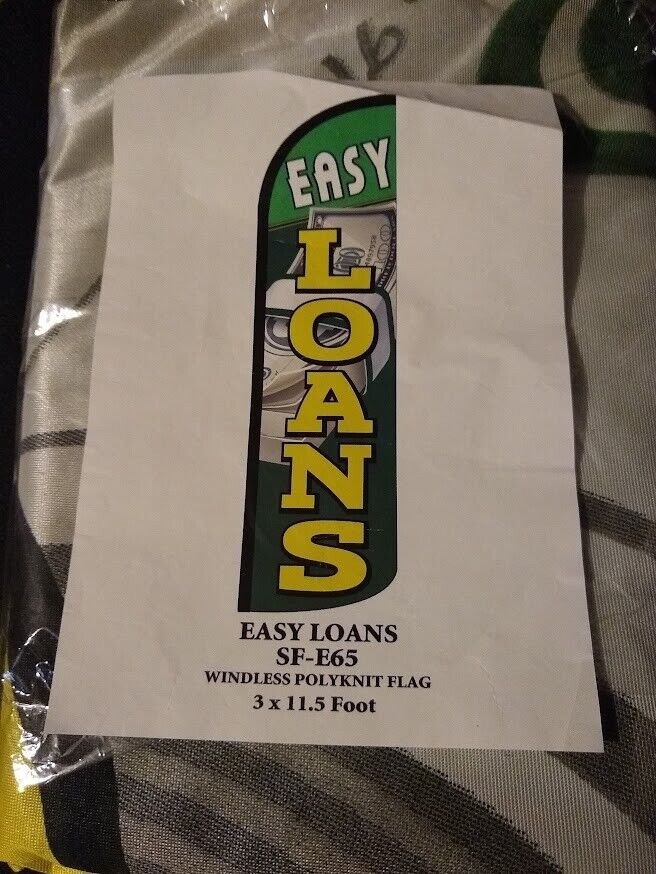 EASY LOANS SWOOPER FEATHER FLAG BANNER SIGN SF-E65
