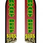 ROAST BEEF SUBS DOUBLE SIDED SWOOPER FEATHER FLAG BANNER SIGN KIT 3199DB